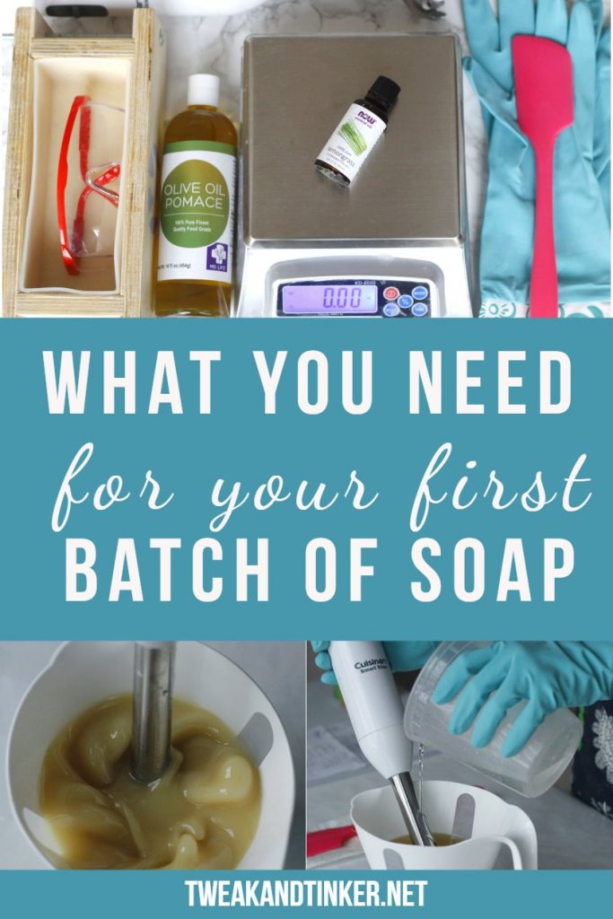 Before you learn how to make cold process soap you will have to gather everything you need. I will show you what you absolutely need and what you don't to make natural homemade soap. #coldprocess #coldprocesssoap #handmade #soap