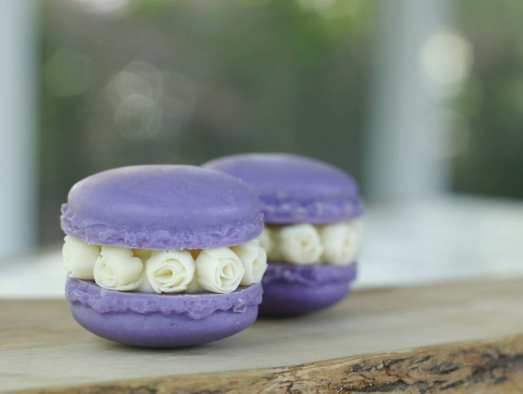 How to make lavender blossom soap macarons