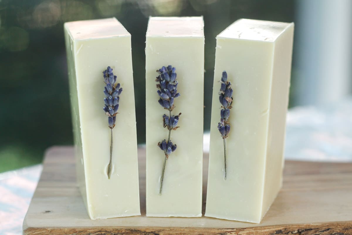 3 bars of lavender soap