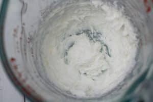 whipped shea butter in bowl.