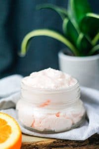whipped non greasy body butter in jaw